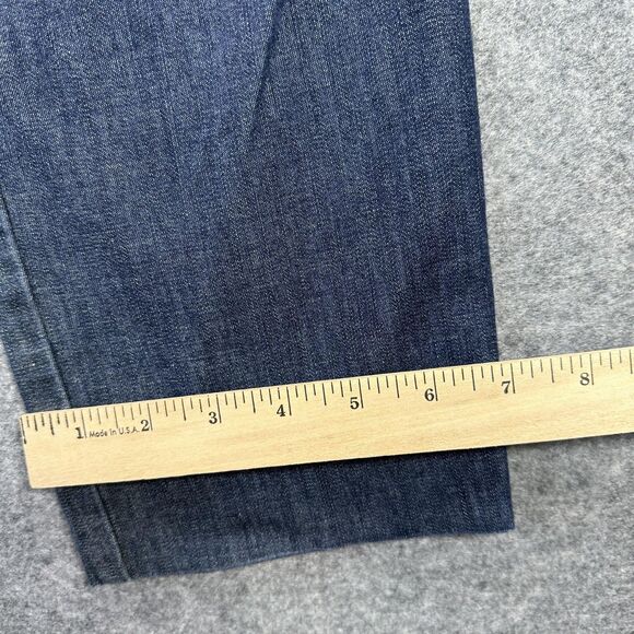 Banana Republic Hampton Fit Pants Womens 8 Blue Denim Stretch Trouser 30x25 - Picture 12 of 14